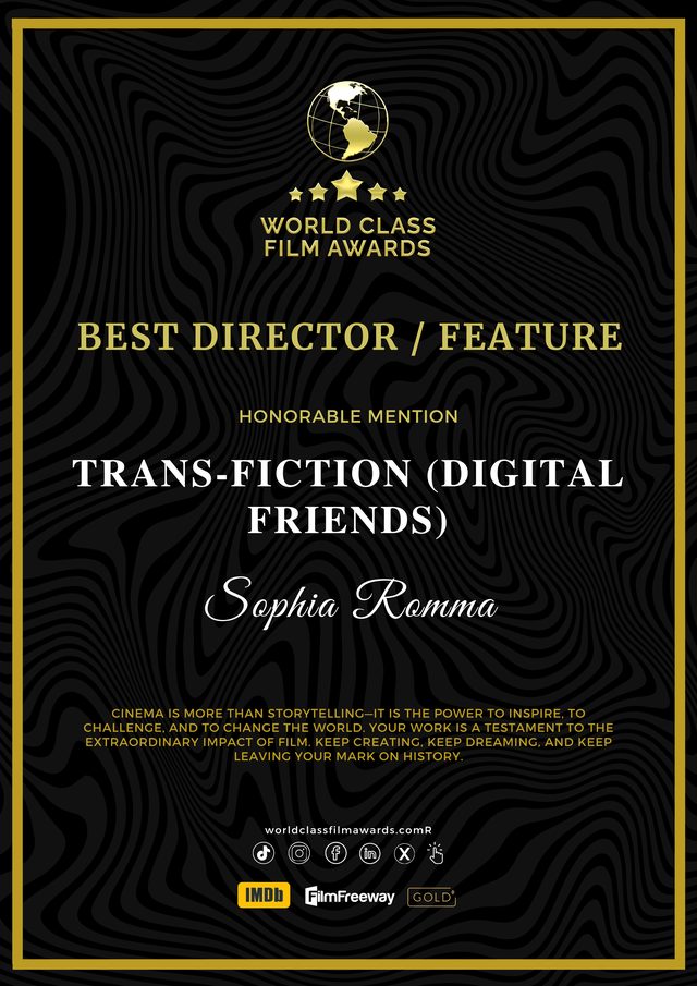 Best Director / Feature — Honorable Mention — World Class Film Awards 2026 certificate